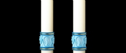 MOST HOLY ROSARY COMPLIMENTING ALTAR CANDLES